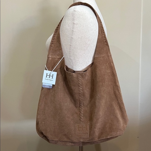 Haute Hippie Handbags - Haute Hippie | Tan Suede/Leather Festival Hobo Bag w/ Matching Mini Bag